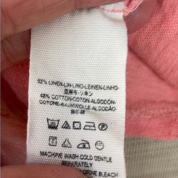 Free People Pinky Peach Blush Ombré 3/4 Sleeve Top / Sweater - Picture 12 of 15